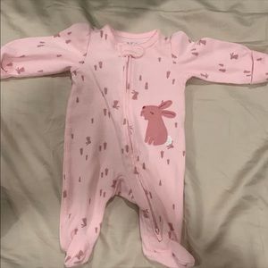 Newborn Onesie Pink Bunny